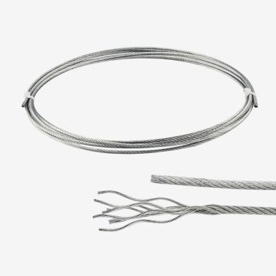 China Building Hot Dipped Galvanized Bright Steel Wire Rope Steel Wire Zinc Coated Steel Wire for sale