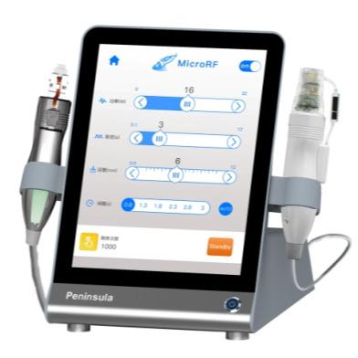 China Commercial Peninsula RF Microneedle Machine Radio Frequency White Stretch Marks Treatment for sale