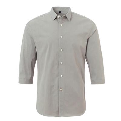 China Custom Made Anti-Pilling Half Sleeve Shirt Dress Simple Casual Mens Dress Shirt for sale