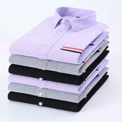 China Anti-pilling 100 custom turkish oxford long sleeve cotton masculinas camisas men shirts for sale