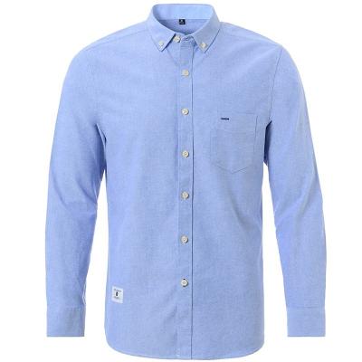 China Camisas anti-pilling design long sleeve casual good quality men's oxford shirt 100% cotton shirt dress man for sale