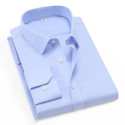 China Wholesale Anti-pilling No Iron Cotton 100% No Wrinkle Long Sleeve Office Business Men Formal Shirt for sale