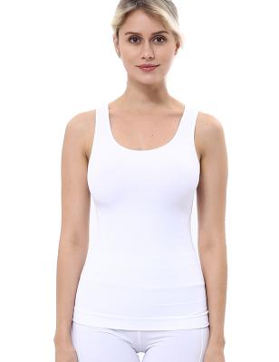 China Tummy Control Women's Slim Firm Tummy Control Cami Shaper Compression Bodysuit Shapewear White Tank Tops for sale