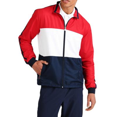 China OEM Activeswear Antibacterial Tracksuit Men's Sportswear Tennis Jacket and Pants Polyester 100% Fitness and Yoga Wear Pattern Sets for sale