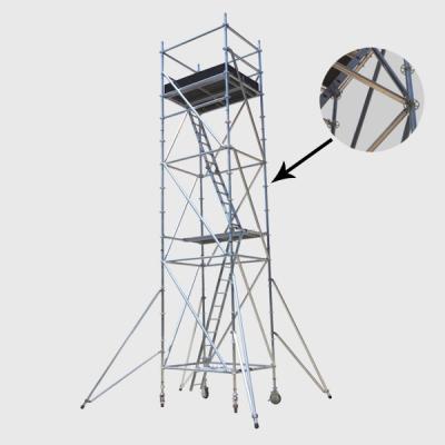 China Aluminum Alloy 6061-T6 Ringlock Scaffolding System Fast Step Mobile Portable Ring Lock layher aluminum scaffolding for sale