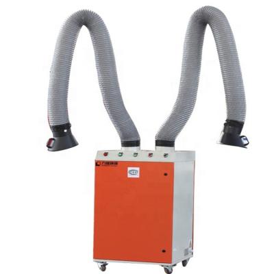 China Building Material Shops Industrial Vacuum Cleaners Dust And Fume Extractor With Two Built In Factory Hoses for sale