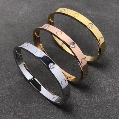 China Romantic High Quality 18k Gold Plated 316 Stainless Steel Love Screwdriver Bracelet Luxury Romantic Jewelry For Men And Women Wholesale for sale