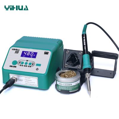 China Hotels YIHUA 938 multifunctional heating displayfast 75W LCD soldering desoldering station for sale