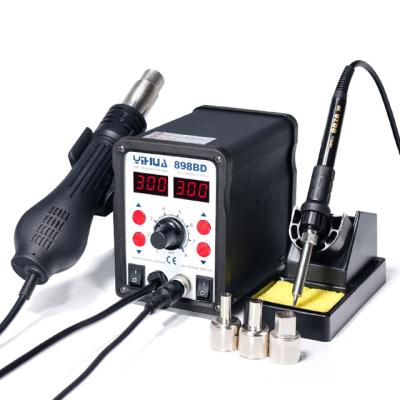 China High Quality Professional Machinery Repair Shops Heat Gun Rework Soldering Iron Station YIHUA898BD for sale