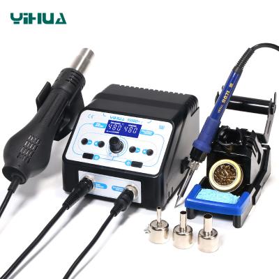 China Building Material Shops YIHUA938BD+-I 2 in 1 Mobile Phone Laptop SMD BGA Repair Rework Soldering Station for sale