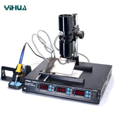 China YIHUA 1000A 110V/220V machinery repair shops rework bga station chip repairing to remove machine for sale