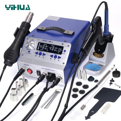 China Welding Desoldering and YIHUA 948-II 4 in 1 Hot Pneumatic Desoldering Gun Retouch Iron Suction Tin Gun Pick Up Pen Desoldering Soldering Soldering Station for sale