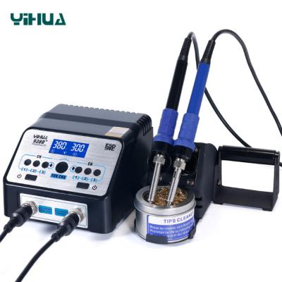 China YIHUA 938D+ Machinery Repair Shops Update Version Soldering Iron Temperature Controlled Tweezers for sale