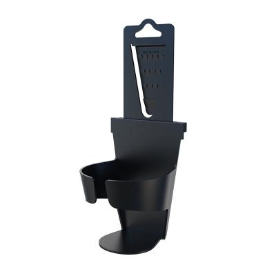 China High Quality Plastic Cup Holder Coffee Car Drink Cup Holder Tea Cup Floding Drink Holder Adjustable Black for sale