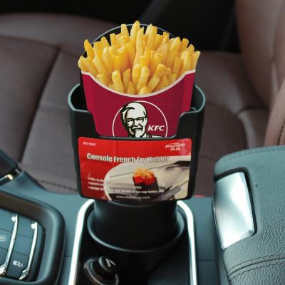 China Washable In Running Fries Cone Basket Holder Drink Can Hold Car French Fries Holder for sale