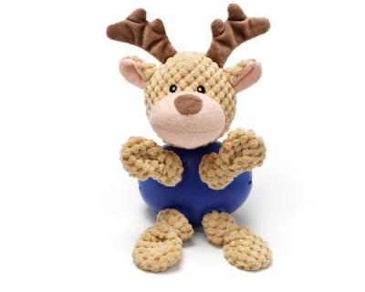 China Viable Interactive Plush Toy Dog Treat Stuffed Animal Vking Small Deer Shaped Stuffed Plush Toy for sale