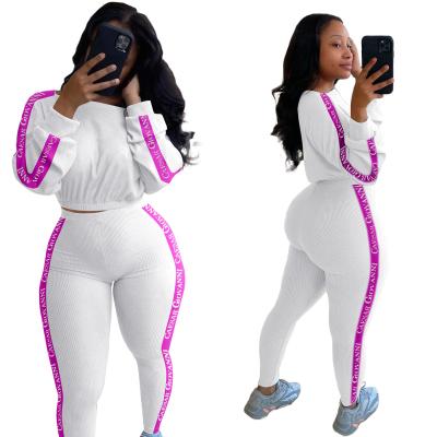 China Hot Selling NS032 Women's High Quality Breathable Drop Two Piece Tracksuits Set For Women for sale