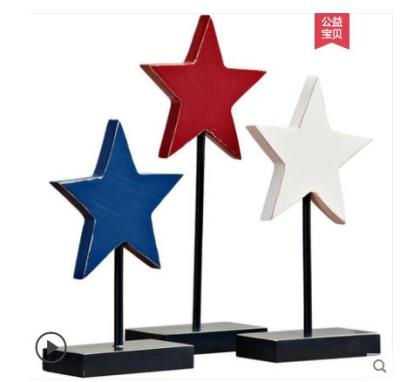 China Cheap And Useful Modern Home Christmas Ornaments Five-pointed Star Set Table Decoration for sale