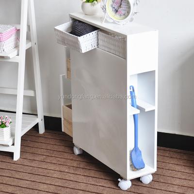 China Modern Modern White Wooden Storage Unit Cabinet Bathroom Vanity for sale