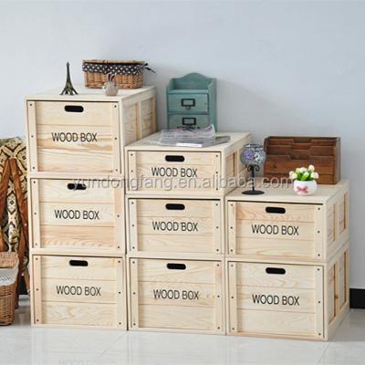 China High quality environmental solid gift wooden boxes viable wooden storage box for sale for sale