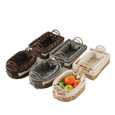 China Sustainable Natural Paper Rope Woven Baskets Set Storage Baskets For Kids&Toys Sundries Storage Box for sale