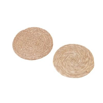 China Non-slip household or camping natural straw rush mats for sale