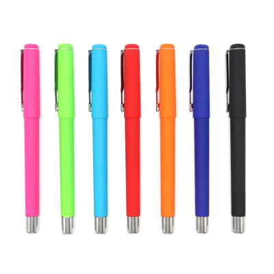 China 2020 hot selling custom normal logo pen notebook pen gift gel ink pen for sale