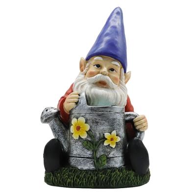 China Art Decor Customed Solar Garden Ornament, Handmade High Quality Resin Park Lawn Ornament Garden Dwarf Gnomes, for sale