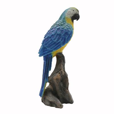 China Europe wholesale realistic resin statue parrot animal figurine,resin bird sculpture polyresin parrot* for sale