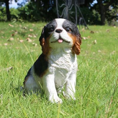 China Europe Custom Design Beagle Dog Figurines Wholesale , Garden Decor King Charles Beagle Dog Sculpture Resin# for sale