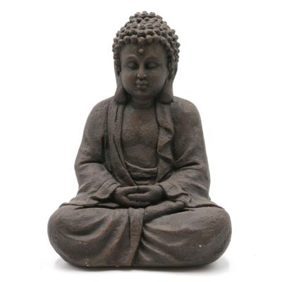 China Europe wholesale home decor black fiberglass buddha statue, personalized buddhism figurines buddha decor@ for sale