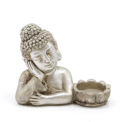 China China Manufacturer Religious Polyresin Activities Brass Buddha Candle Holder,Wholesale Buddha Statue Candle Holder@ for sale