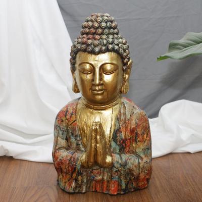 China China Wholesale Religious Home Ornament Colorful Buddha Head, Home Decor Buddhism Buddha Statue Head* for sale