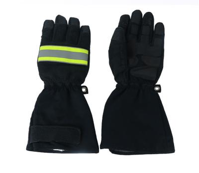 China Fire Fighter Firefighting Fireman Glove Safety Firefighter Protection Fire Resistant Mechanics Work Gloves for sale