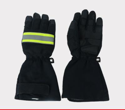 China Firefighter Premium Quality Cowhide Split Leather Tig Welding Gloves With Aluminum Foil Leather Welders Industrial Fire Fighting Gloves for sale