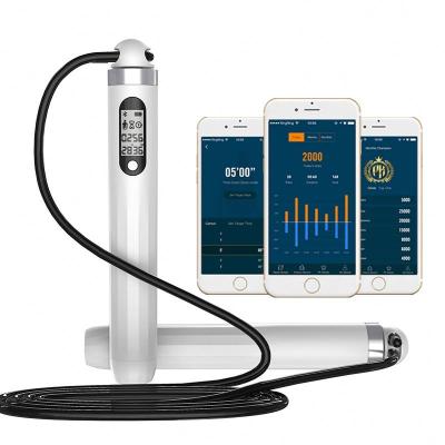 China Historical Data and PK Status LCD Ranking Screen on Smart Waterproof Handle Jump Rope with APP for sale