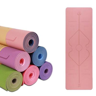 China Eco-Friendly Blanket Mats Custom Logo Foldable Wholesale Gym Exercise Fitness Mat Set Manufactures Customize Anti Slip Tape Yoga Mat for sale