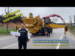 18 Ton Large Concrete Pump Truck THB36 50m Truck Mounted Boom Pump