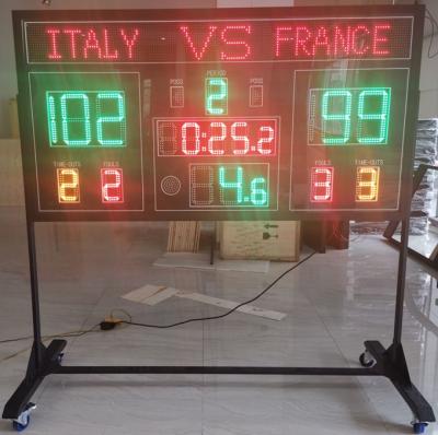 China Gametime Customized Timer Basketball Game Scoreboard With Wireless Control / Sports Game Time Scoreboard for sale