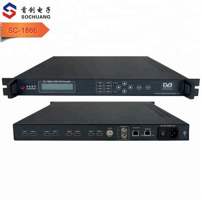 China DVB Digital Headend SC-1866 eight channel HD H264 encoder catv headend TV encoder for sale