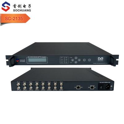 China DVB Headend/IPTV Headend 8 Channel DVB-S2 Tuner RF to IP MPTS HD IRD/8in1 QPSK 8PSK/Professional IP IP UDP Multicast Converter for sale