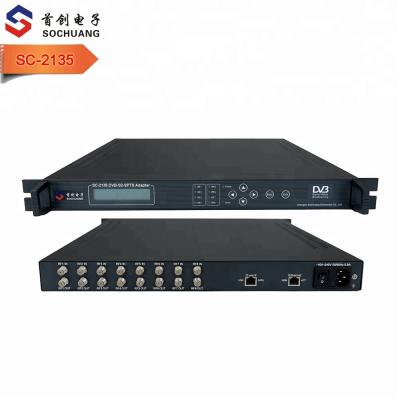 China DVB Headend/IPTV Headend SC-2135 DVB S S2 to IPTV converter/8transponder free to air fta IRD/IPTV HD satellite receiver for sale