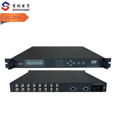 China DVB Headend dvb-t2 IP multicast ird (8*DVB-T/T2 RF in, SPTS UDP multicast gigabit) for sale