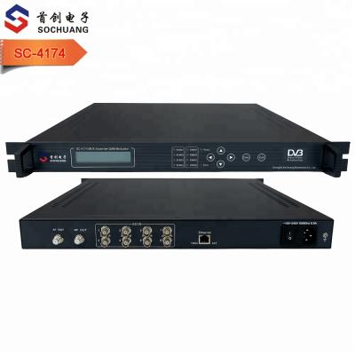 China 4 channel RF modulator (8*ASI IN, 4*DVB-C RF) SC-4174 for sale