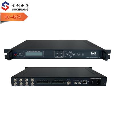 China multiplexer qam ci cam slot modulator (4*DVB-S/S2+1*ASI in, 4*DVB-C RF) SC-4225 for sale