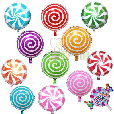 China Advertising Toy Kids Toy Candy Shape Lollipop 18 Inch Foil Balloon for sale