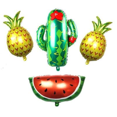 China Gift Toy New Design 40inch Giant Cactus Plant Foil And Furit Inflatable Helium Gas Balloon For Party Decoration Kid's Toys for sale