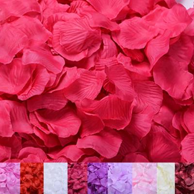 China Gift Toy Wholesale Bulk Pack Artificial Rose Flowers Silk Petals for Wedding Party Decoration for sale