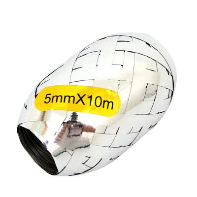 China Silver Gift Toy 5mmx10m Balloon Ribbon For Party Balloon Decoration String for sale