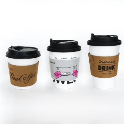 China Recyclable Manufacturers Direct Selling Recyclable Disposable Coffee Cup Paper Sleeve For All Hot Drinks for sale